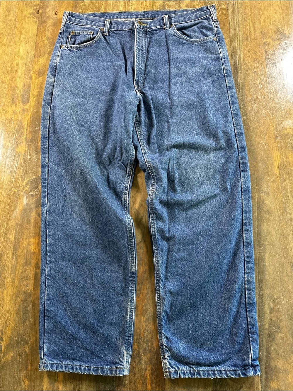 Carhartt B21 Relaxed Fit Jeans Size 38x30 Flannel Lined Darkstone